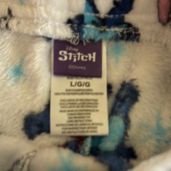 NWT Disney Stitch Plush Lounge Shorts - Blue, Red, White, Winter Themed - Picture 4 of 4
